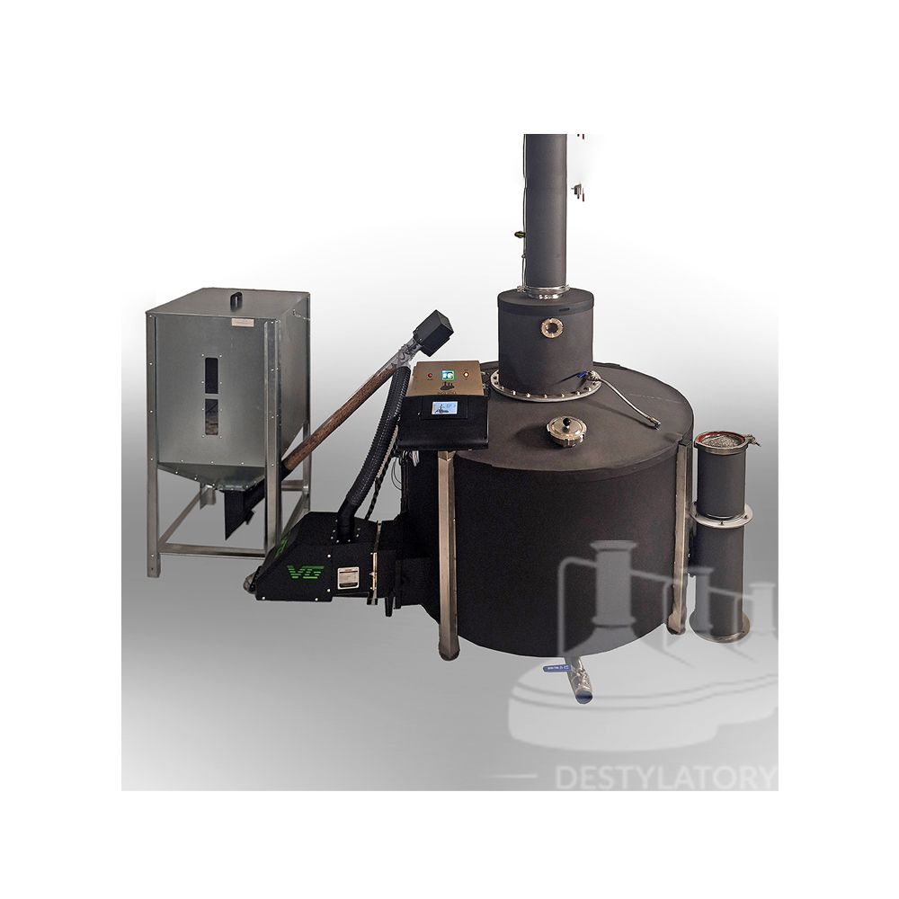 P2 Destylator ogrzewany Pelletem 600L Automat sterowanie WiFi THOR
